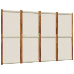 Parawan 4-panelowy, jasnoszary, 280x180 cm