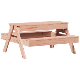 Stół piknikowy z piaskownicą dla dzieci, lite drewno daglezjowe