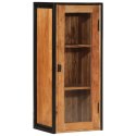 Ścienna szafka łazienkowa, 40x30x90cm, drewno akacjowe i żelazo