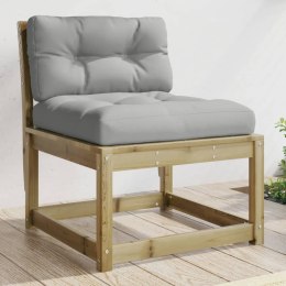 Sofa ogrodowa z poduszkami, impregnowane drewno sosnowe