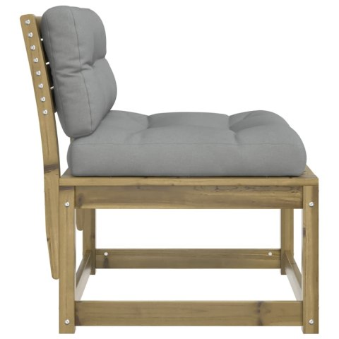 Sofa ogrodowa z poduszkami, impregnowane drewno sosnowe