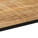 Stolik konsolowy, 110x30x75 cm, surowe drewno mango i żelazo