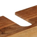 Szafka do łazienki, 55x35x60 cm, lite drewno akacjowe i żelazo