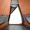 Namiot turystyczny, 7-os., szaro-pomarańczowy, zaciemniany