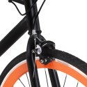 Rower single speed, czarno-pomarańczowy, 700c, 59 cm