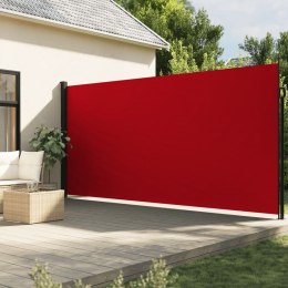 Zwijana markiza boczna, czerwona, 220x500 cm