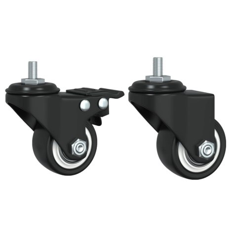 Stolik kawowy na kółkach, przydymiony dąb, 91x55x34 cm