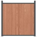 Panel ogrodzeniowy, brązowy, 180x186 cm, WPC