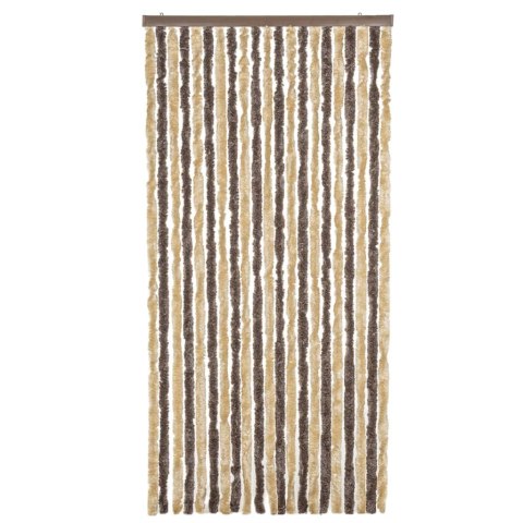 Zasłona przeciwko owadom, ciemny brąz i beż, 100x230 cm, szenil Zasłona przeciwko owadom, ciemny brąz i beż, 100x230 cm, szenil
