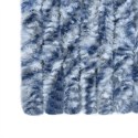 Zasłona przeciwko owadom, niebiesko-biała, 100x200 cm, szenil