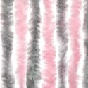 Zasłona przeciwko owadom, srebrno-różowa, 100x220 cm, szenil
