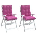 Poduszki na krzesła z niskim oparciem, 2 szt., różowe