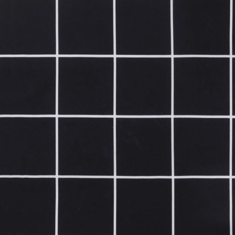 Poduszki na krzesła z niskim oparciem, 2 szt., w czarną kratę