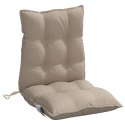 Poduszki na krzesła z niskim oparciem, 6 szt., taupe
