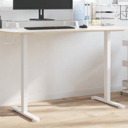 Rama biurka do pracy na stojąco, biała, (94-135)x60x(70-114) cm