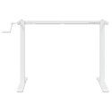 Rama biurka do pracy na stojąco, biała, (94-135)x60x(70-114) cm