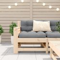 Siedzisko ogrodowe z podłokietnikiem i poduszką, drewno sosnowe