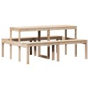Stół piknikowy, 160x134x75 cm, lite drewno sosnowe