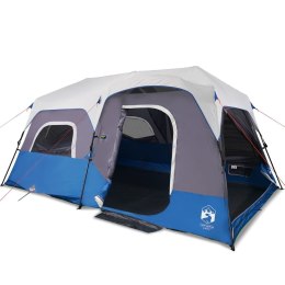 Namiot kempingowy z LED, niebieski, 441x288x217 cm