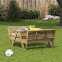 Stół piknikowy dla dzieci, 88x122x58 cm, impregnowana sosna