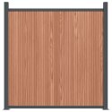 Panel ogrodzeniowy, brązowy, 353x186 cm, WPC