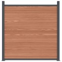Panel ogrodzeniowy, brązowy, 526x186 cm, WPC