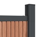 Panel ogrodzeniowy, brązowy, 526x186 cm, WPC