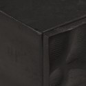 Stolik konsolowy, czarny, 90x30x76 cm, drewno mango i żelazo