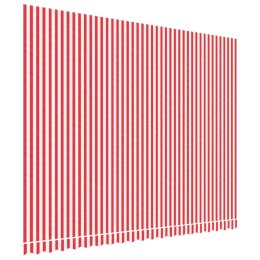 Tkanina na wymianę do markizy, czerwono-białe paski, 4,5x3,5 m