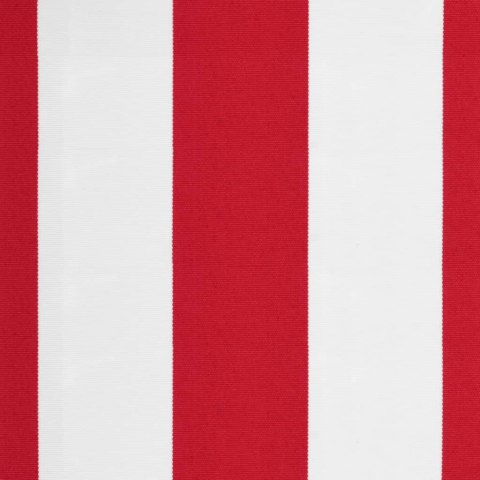 Tkanina na wymianę do markizy, czerwono-białe paski, 4,5x3,5 m