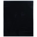 Folie okienne, 3 szt., matowe, czarne, PVC