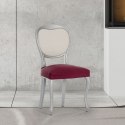 Nakrycie na krzesło Eysa BRONX Bordeaux 50 x 5 x 50 cm 2 Sztuk