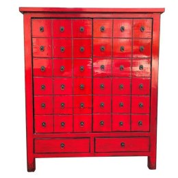 Komoda DKD Home Decor Czerwony Drewno wiązu Orientalny Lakierowany 102 x 42 x 120 cm