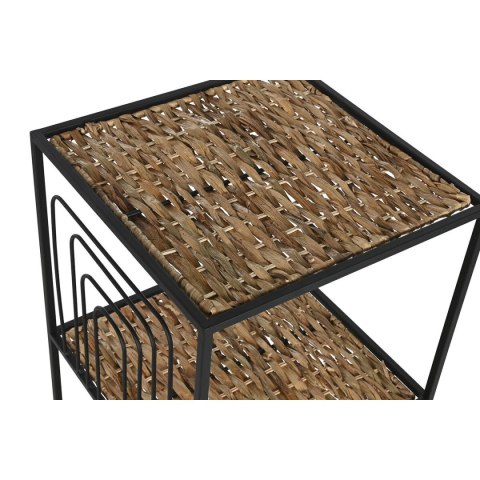 Regał Home ESPRIT Czarny Metal Włókno 35 x 35 x 98 cm