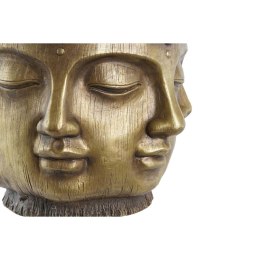 Doniczka DKD Home Decor Złoty Drewno Magnez Okrągły Budda Orientalny 34 x 34 x 30 cm 30 x 34 x 30 cm