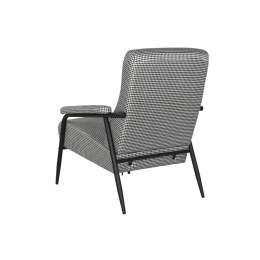 Fotel Home ESPRIT Biały Czarny Metal 72 x 91,5 x 91,5 cm