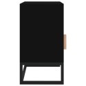 Szafka nocna, czarna, 40x30x55,5 cm, materiał drewnopochodny