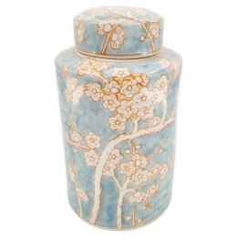 Wazon DKD Home Decor Porcelana Niebieski Pomarańczowy 18 x 18 x 30 cm Orientalny