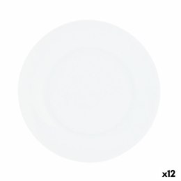 Talerz deserowy Quid Basic Biały Ceramika 19 cm (12 Sztuk)