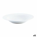 Talerz głęboki Quid Basic Biały Ceramika Ø 21,5 cm (12 Sztuk)