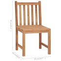 Krzesła ogrodowe 6 szt., z poduszkami, lite drewno tekowe