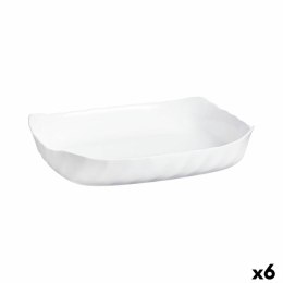 Półmisek Kuchenny Luminarc Smart Cuisine Prostokątny Biały Szkło 33 x 27 cm (6 Sztuk)