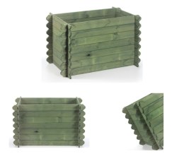 Donica donice ogrodowe BRD 57,5x115x60 impregnowany zielony zielnik