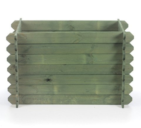 Donica donice ogrodowe BRD 57,5x115x60 impregnowany zielony zielnik