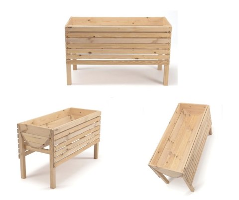 Donica donice ogrodowe Z04 60x100x45 surowy zielnik warzywniak