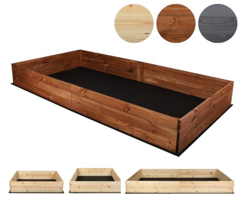 Duża skrzynia na warzywa ZP06 /27x203x100 cm/ Brązowa