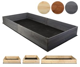 Duża skrzynia na warzywa ZP06 /27x203x117 cm/ Szara