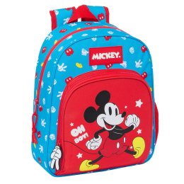 Plecak szkolny Mickey Mouse Clubhouse Fantastic Niebieski Czerwony 28 x 34 x 10 cm