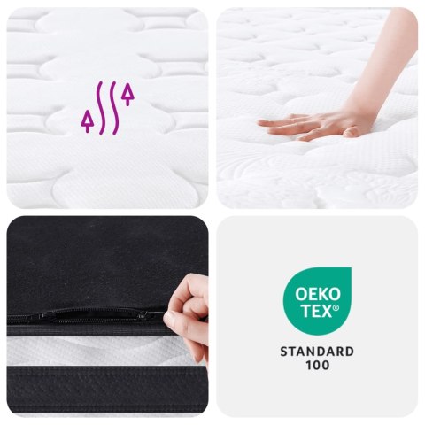 Materac bonellowy, twardość średnia, 70x200 cm