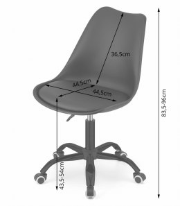 Krzesło obrotowe ANDRIA - czarna podstawa, czarno-czarne